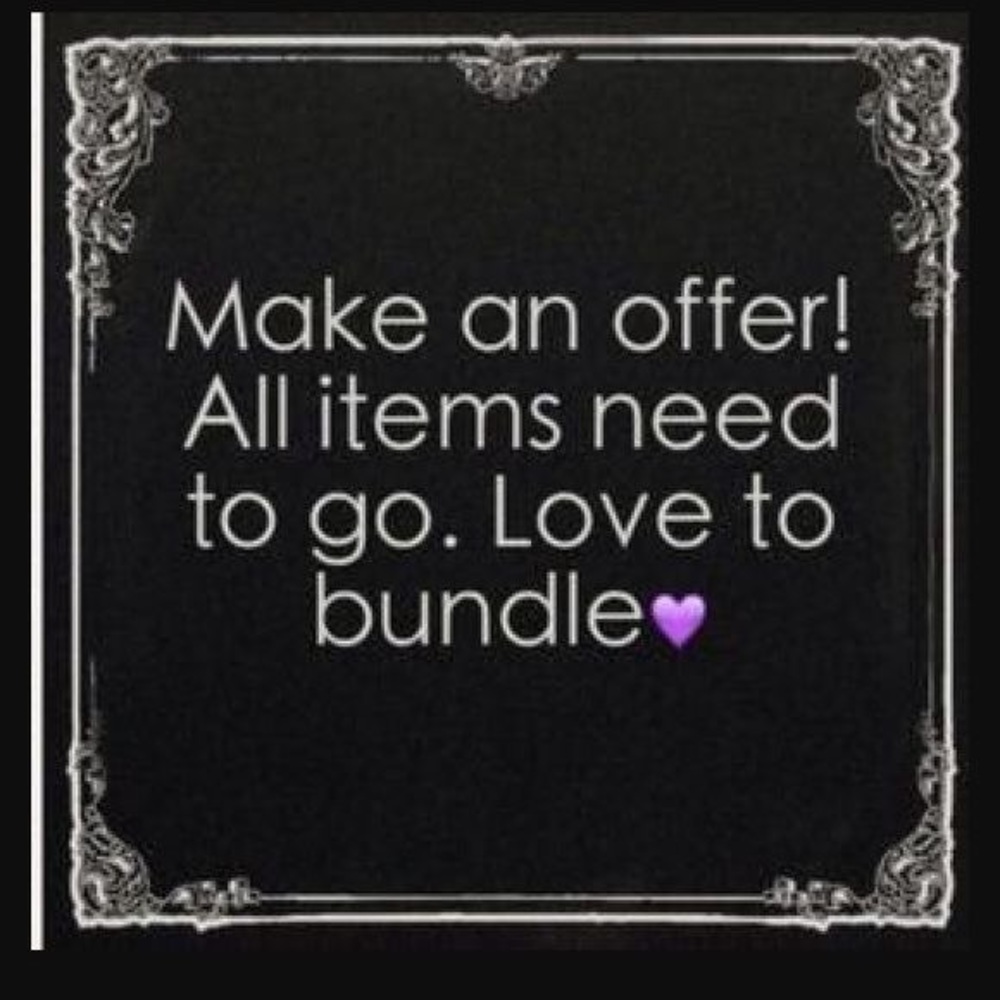 Make me offers on items you like.